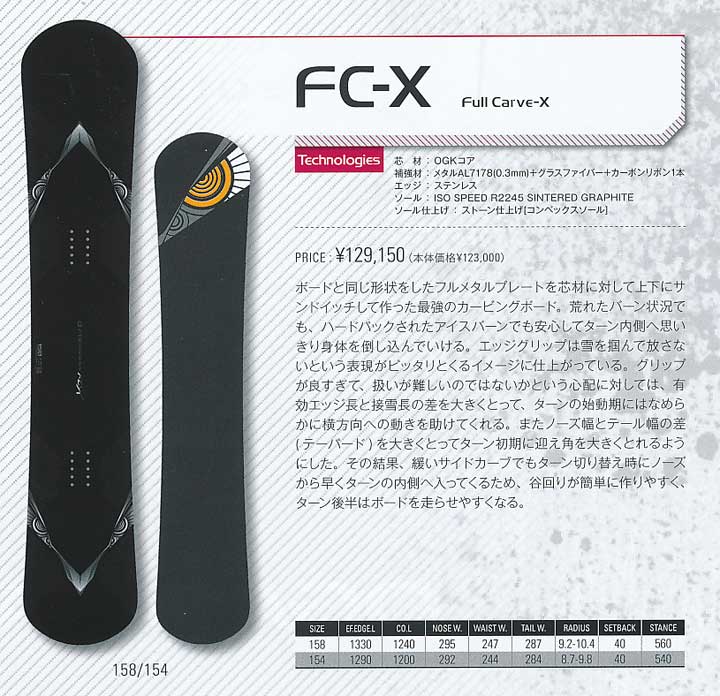 OGASAKA オガサカ FCX スノーボード板 158cm www.dzdmg.rs