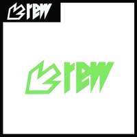 REWステッカー New REW Logo Green 18×7