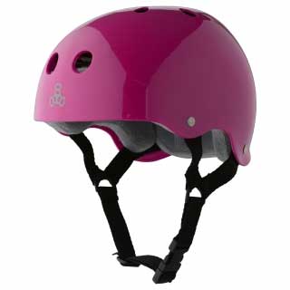 スケートボード ヘルメット トリプルエイト カラー ブラックピンク