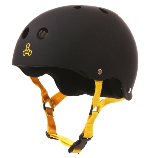 スケートボード ヘルメット トリプルエイト カラー ブラック