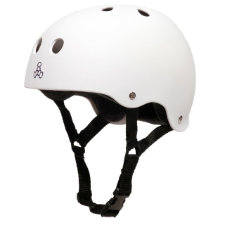 スケートボード ヘルメット トリプルエイト カラー ホワイト