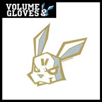 VOLUMEステッカー Bunny Gold 10.5×11.5